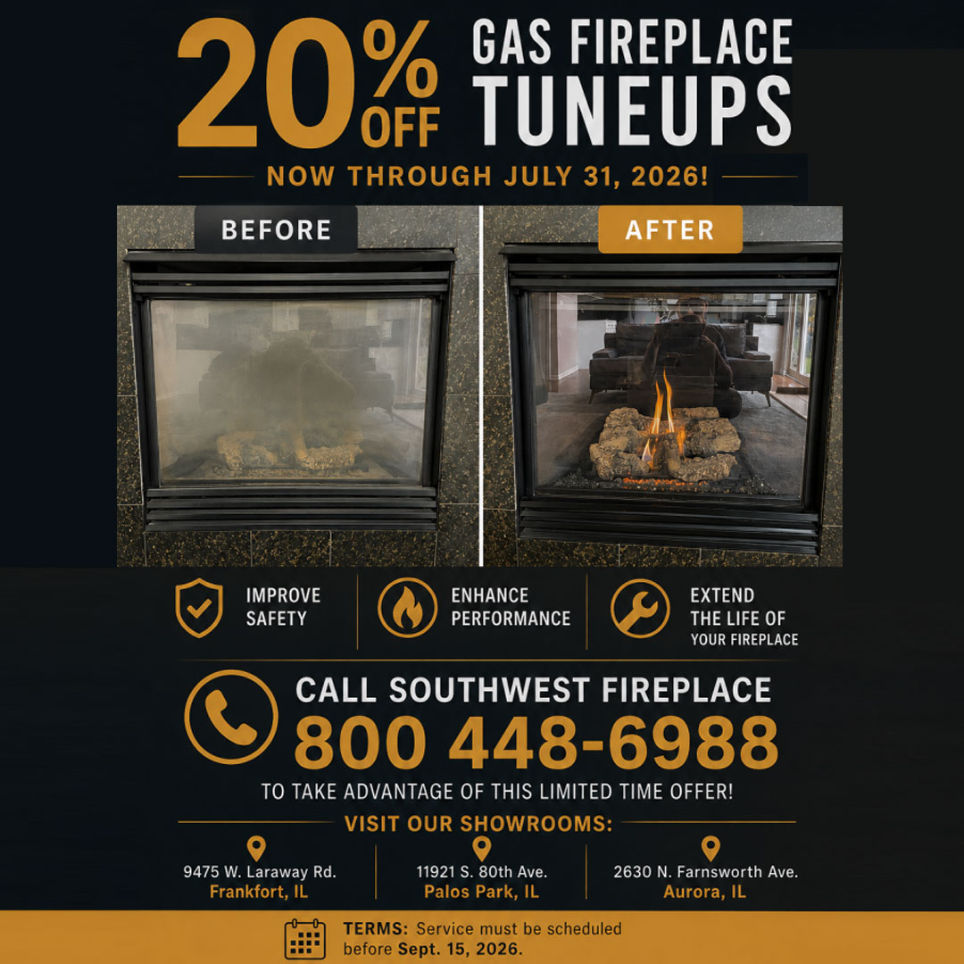 20% Off Gas Fireplace Tuneups