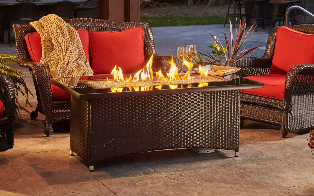 Outdoor Great Room Montego Linear Fire Pit