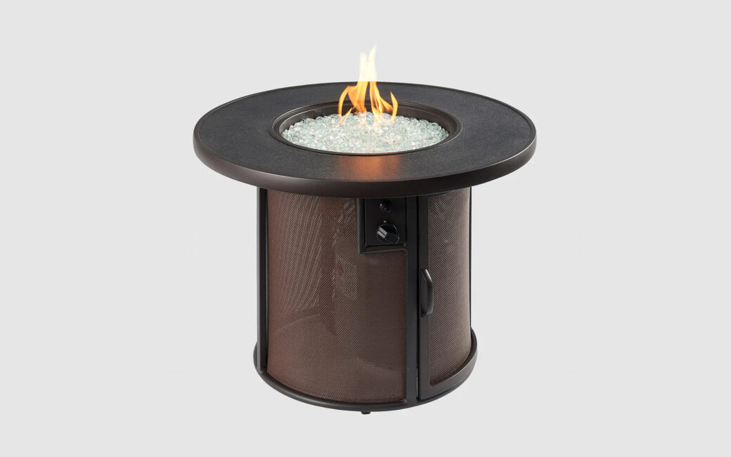 Outdoor Great Room Stonefire Round Gas Fire Pit