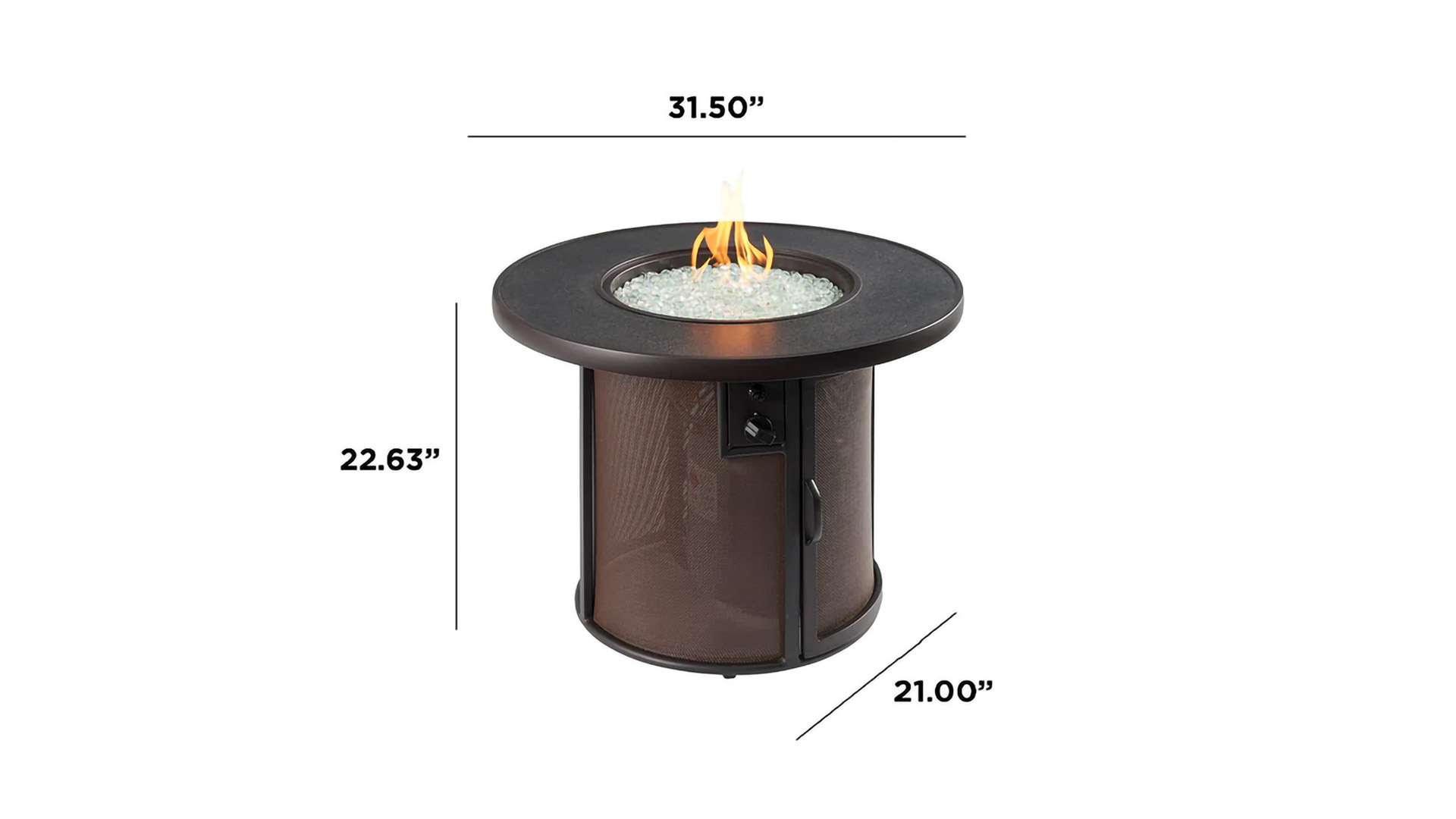 Outdoor Great Room Stonefire Round Gas Fire Pit