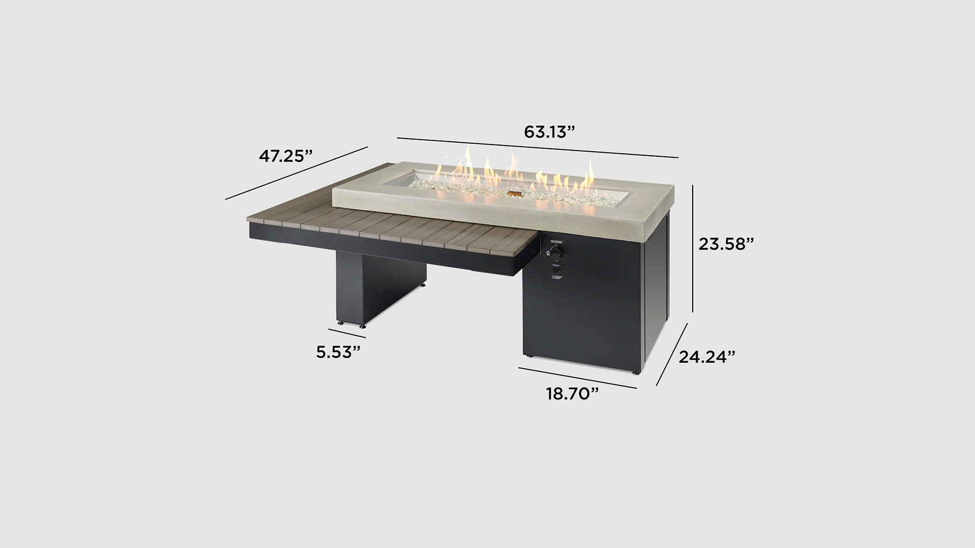 Outdoor Great Room Uptown Linear Fire Pit