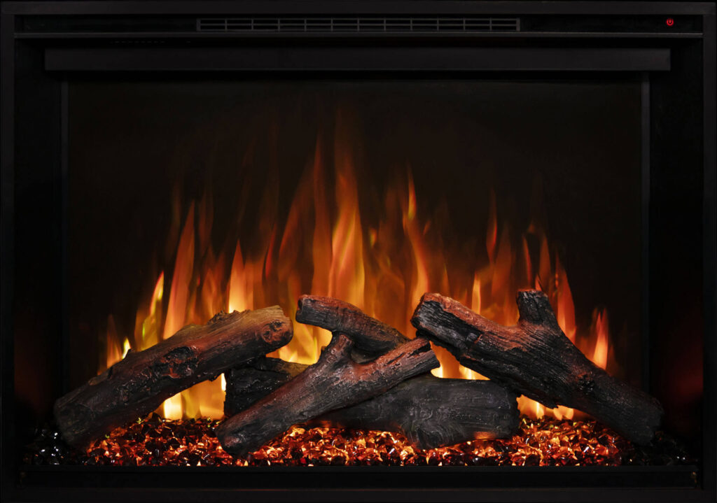 Red Stone Orange Flames