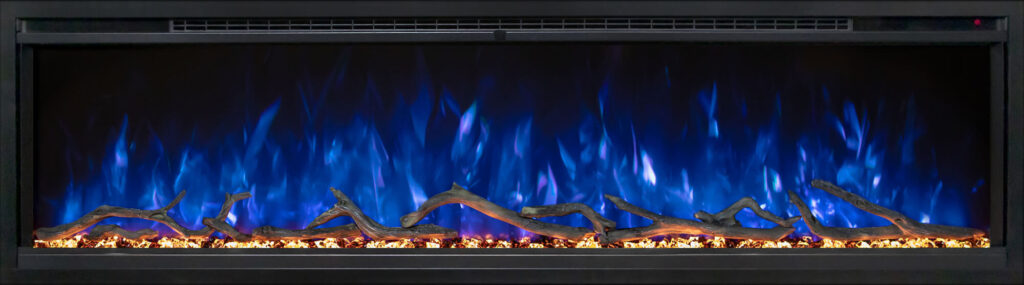 Spectrum Slimline 60 Blue Flame Orange Embers