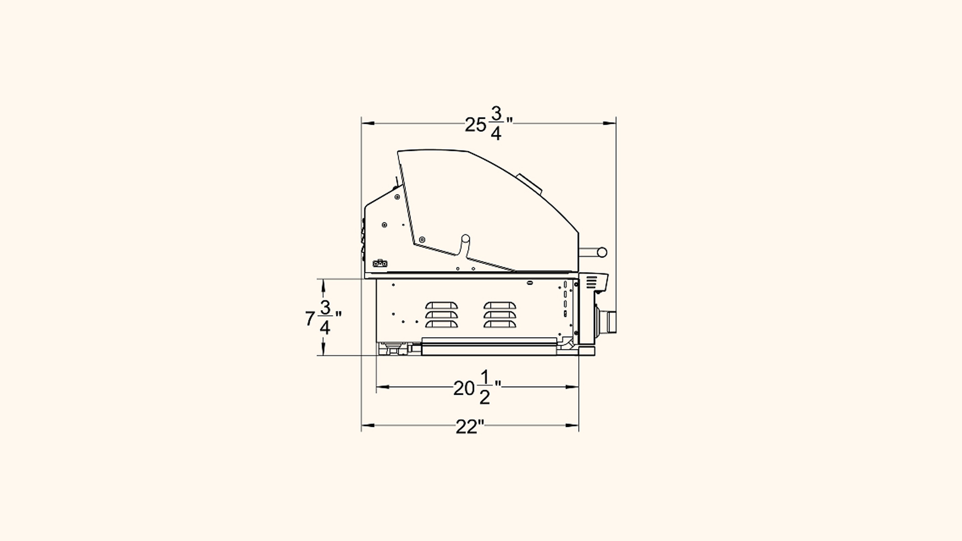 Summerset Sizzler Series Gas Grill line drawing