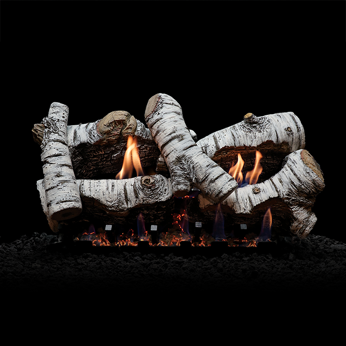 Birch Burncrete Gas Logs