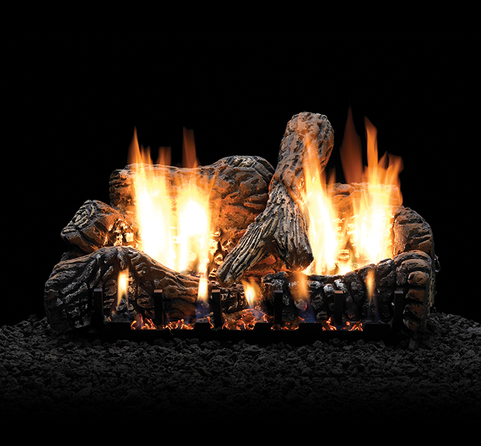Charred Oak Log Set