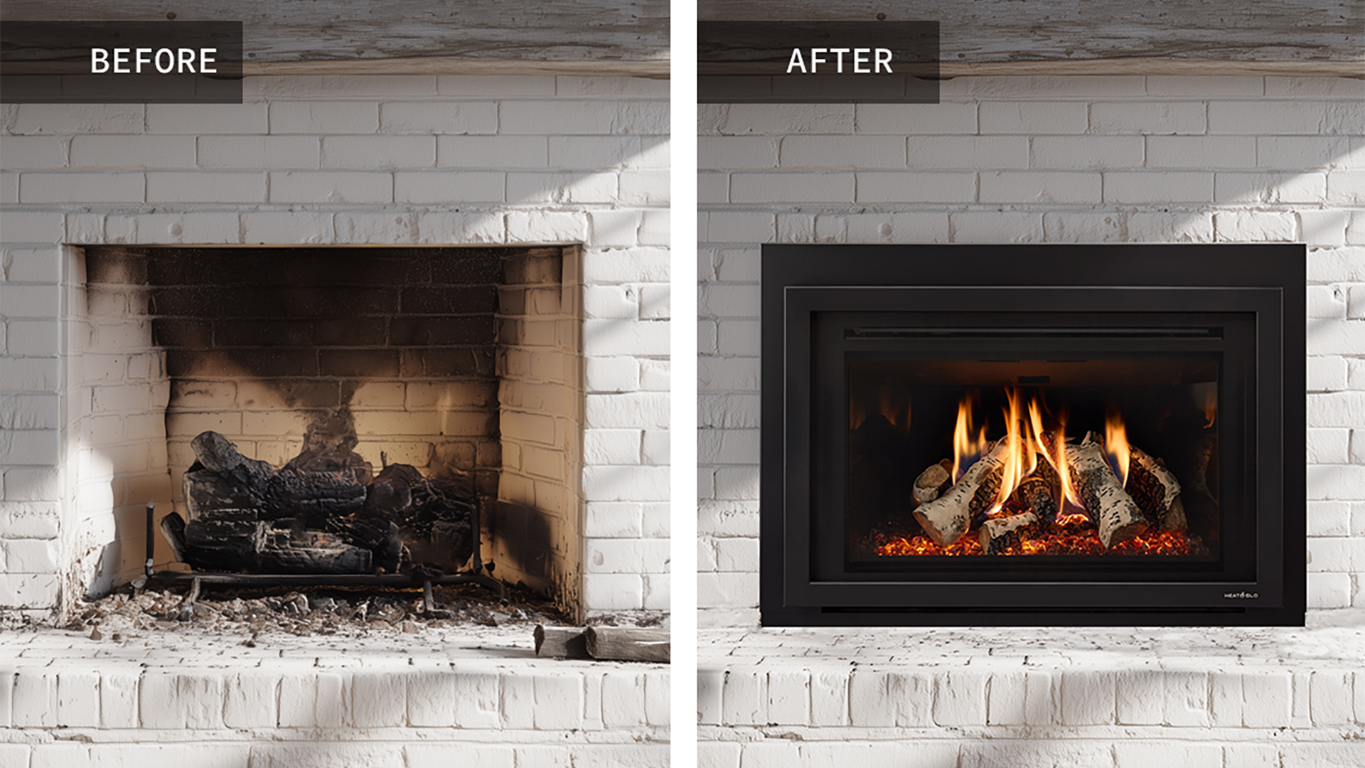 Southwest Fireplace Before & After